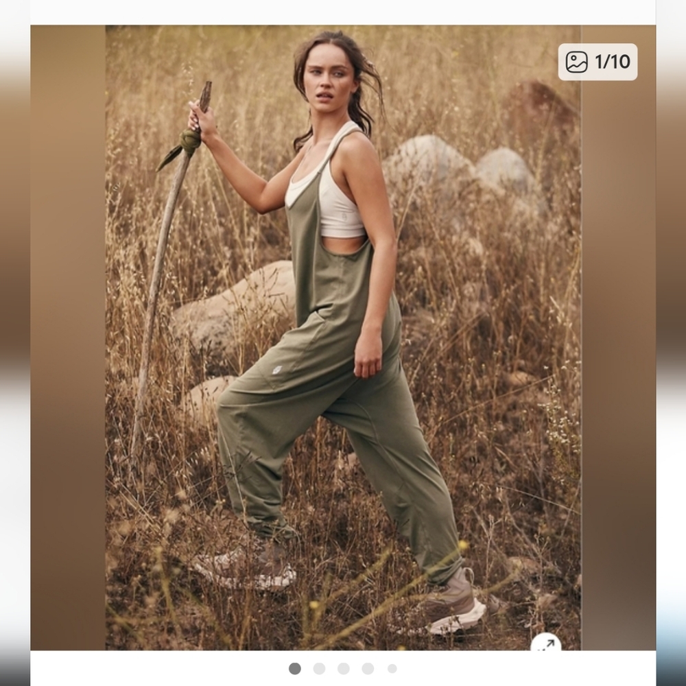 Free People Hot Shot Onesie Sage Stone